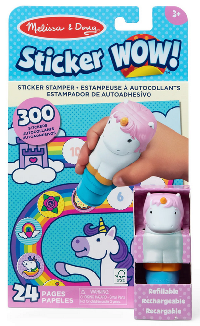 Sticker Wow Unicorn