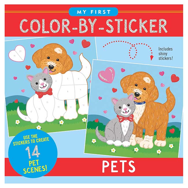 My First Color-by-Sticker Book Pets-1