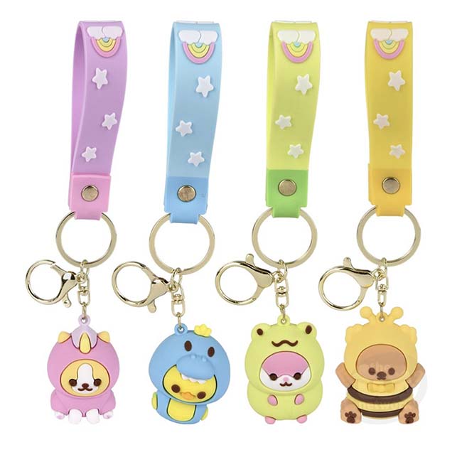 Kawaii Animal Wristlet Clip on