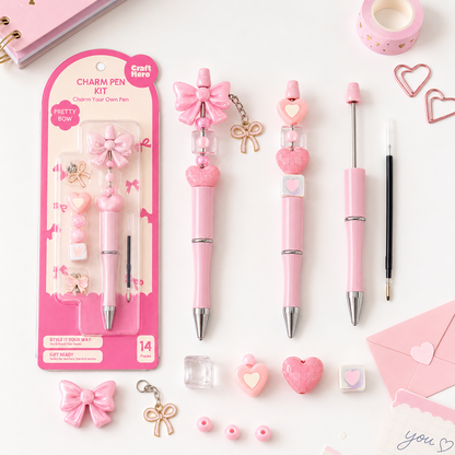 Bead Pen Kit | DIY Charm Pen | Pretty Bow | Gift