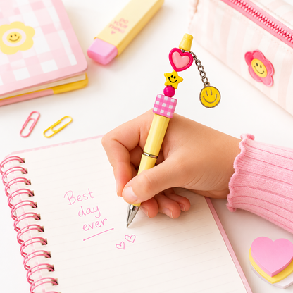 Bead Pen Kit | DIY Charm Pen | Smiley Pop | Gift