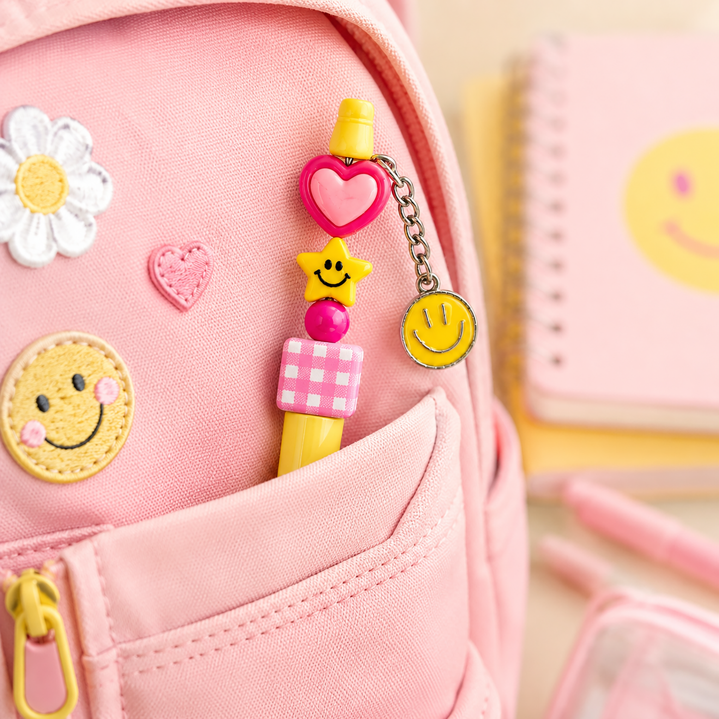 Bead Pen Kit | DIY Charm Pen | Smiley Pop | Gift