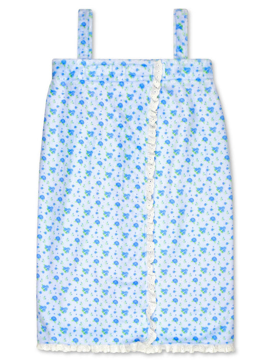 Blue Ditsy Spa Wrap (Youth X-Small/Small (4-8))