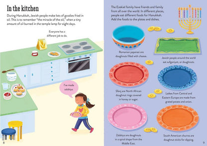 Little First Stickers Hanukkah : Usborne