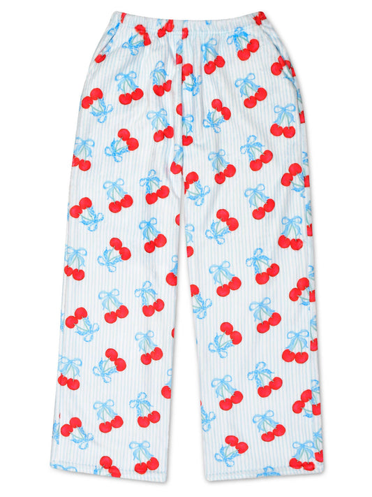 Cherry on Top Plush Pants (Youth Large (14))