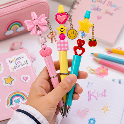 Bead Pen Kit | DIY Charm Pen | Smiley Pop | Gift
