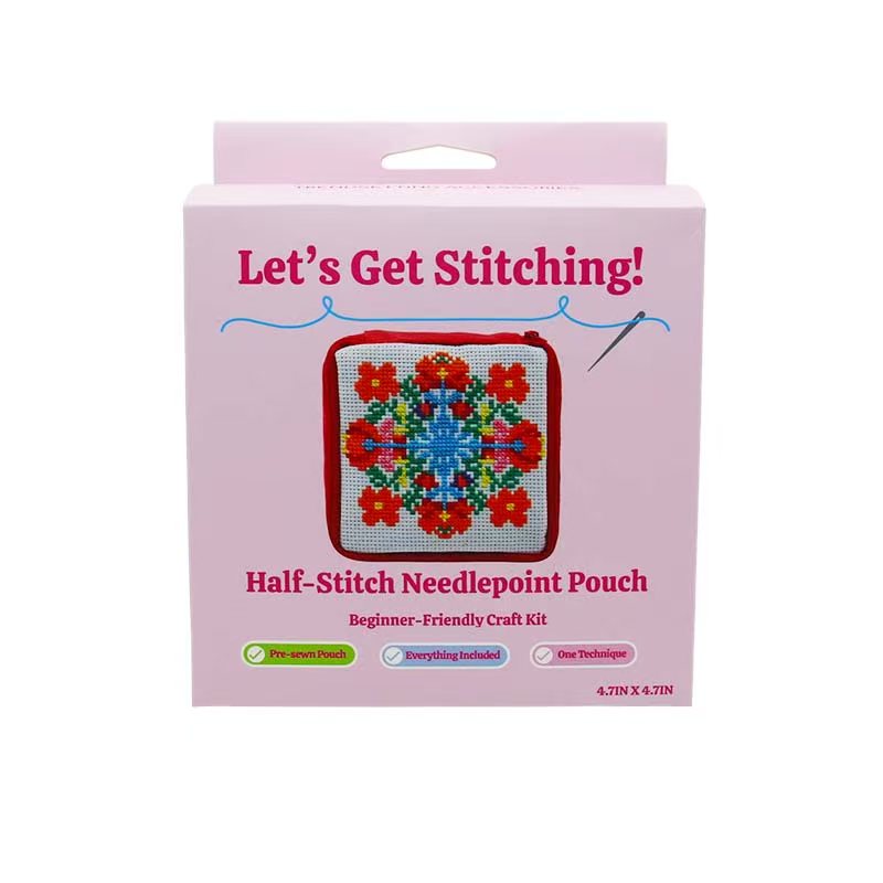 Floral Needlepoint Bag Kit