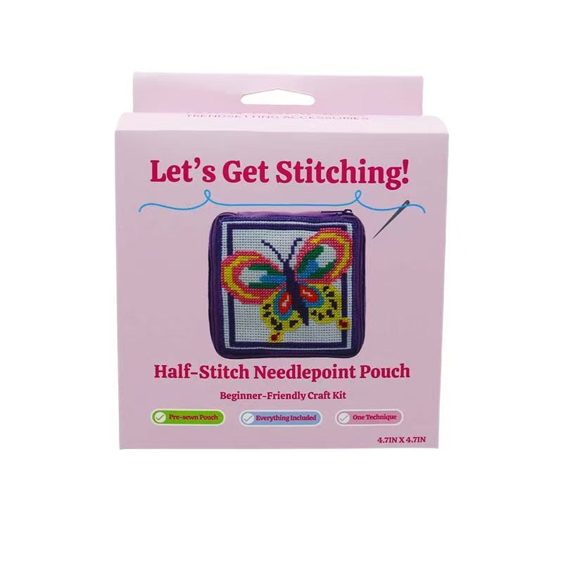 Butterfly Needlepoint Bag Kit