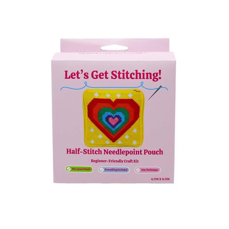 Heart Needlepoint Bag Kit
