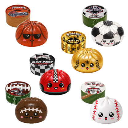 Fun Doh Sports Dumpling Squishy Fidget Toy - 12/Display