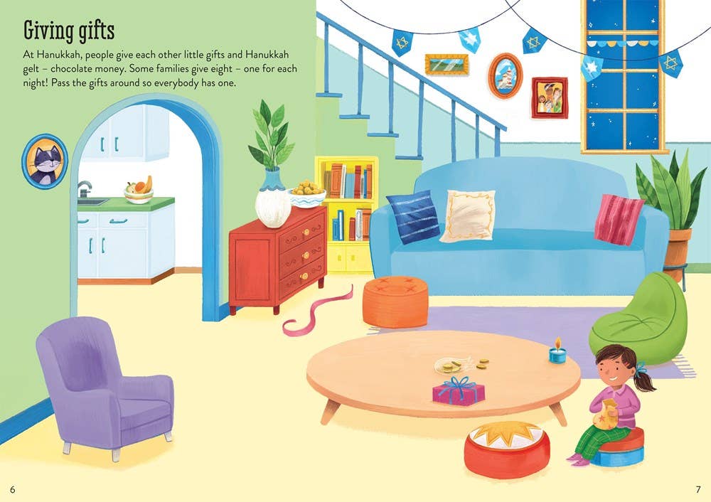 Little First Stickers Hanukkah : Usborne