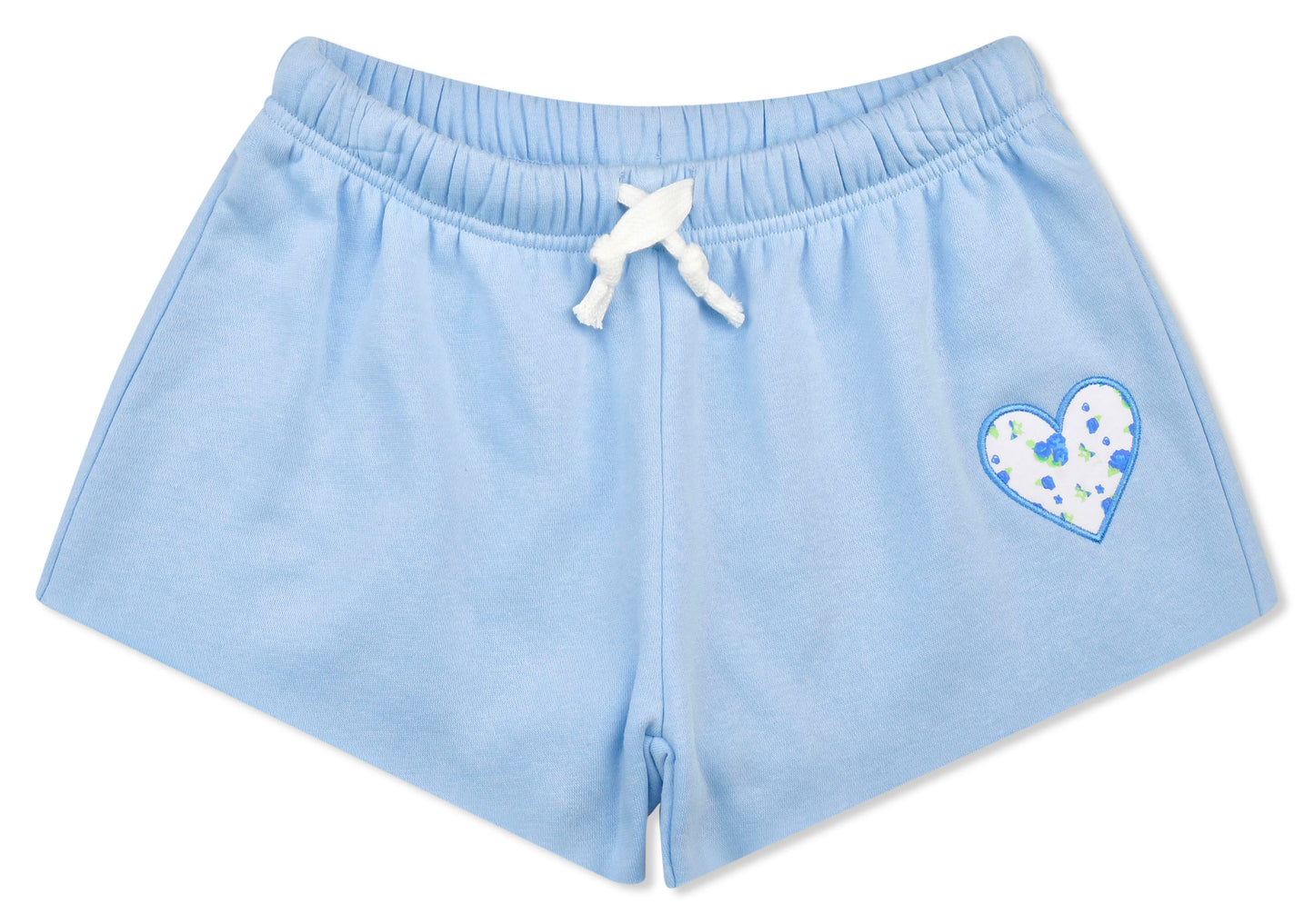 Blue Floral Sweat Shorts medium