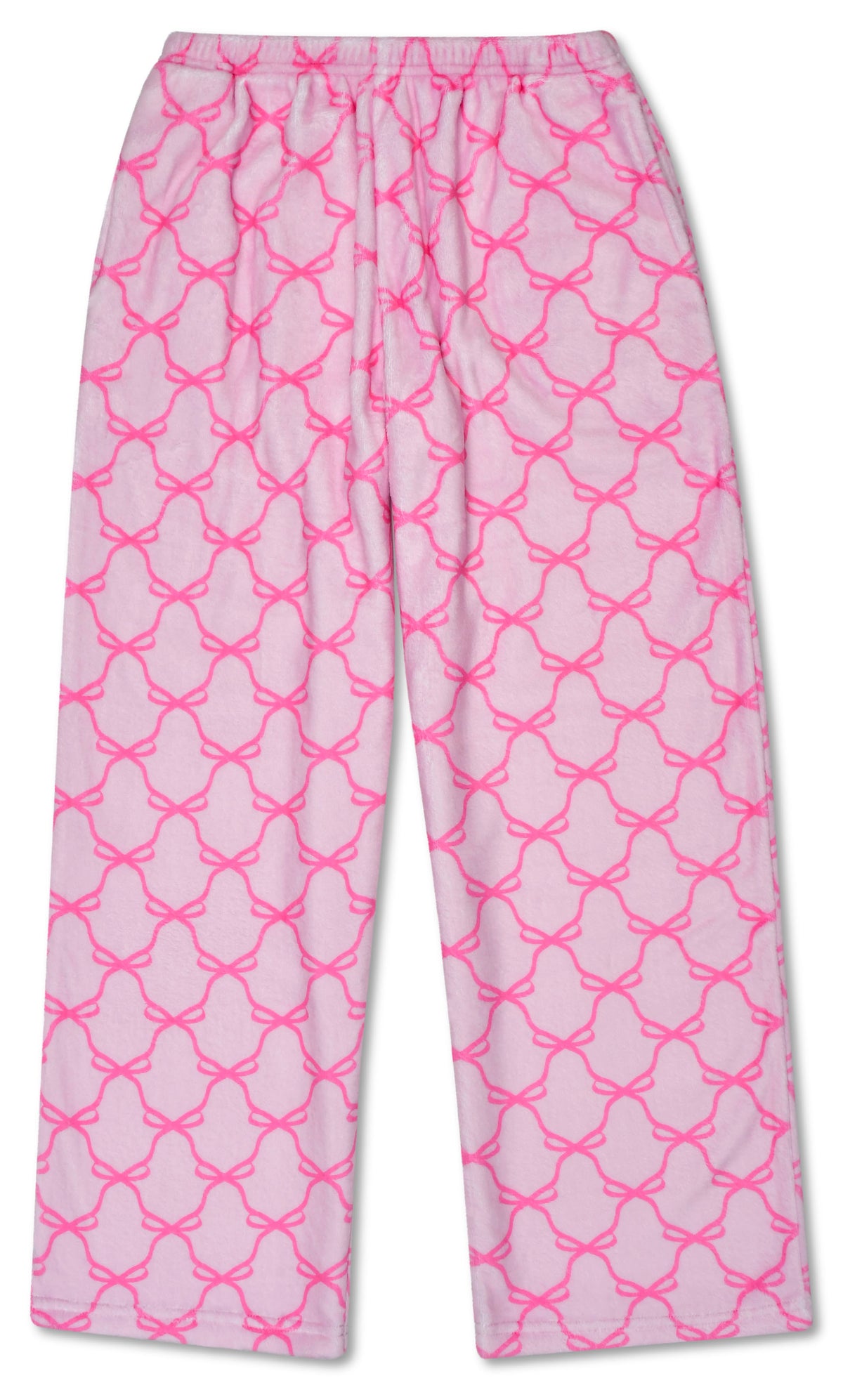 Sweet Trellis Bow Plush Pants Lg
