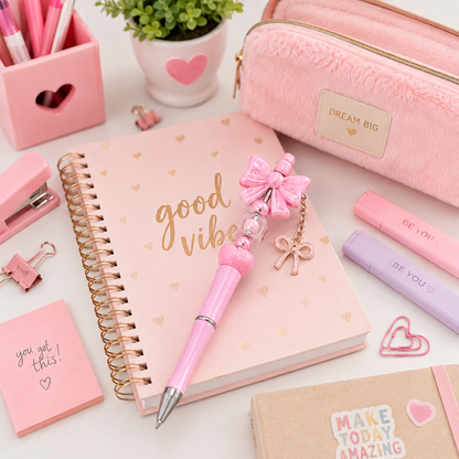Bead Pen Kit | DIY Charm Pen | Pretty Bow | Gift