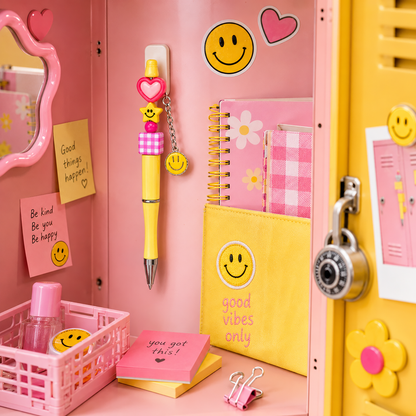 Bead Pen Kit | DIY Charm Pen | Smiley Pop | Gift