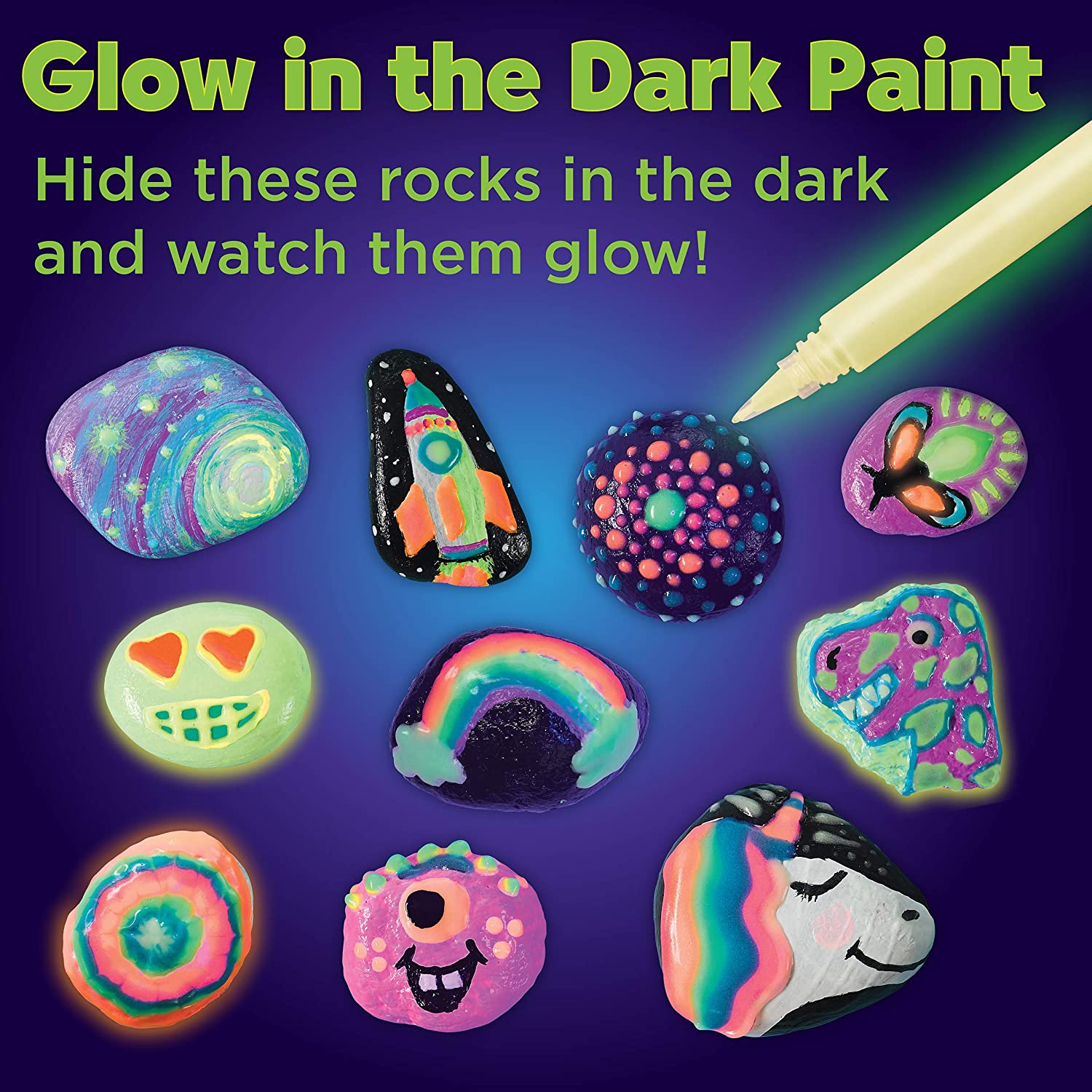 Glow in Dark Rock Paint