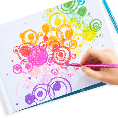Glitter Rainbow Markers
