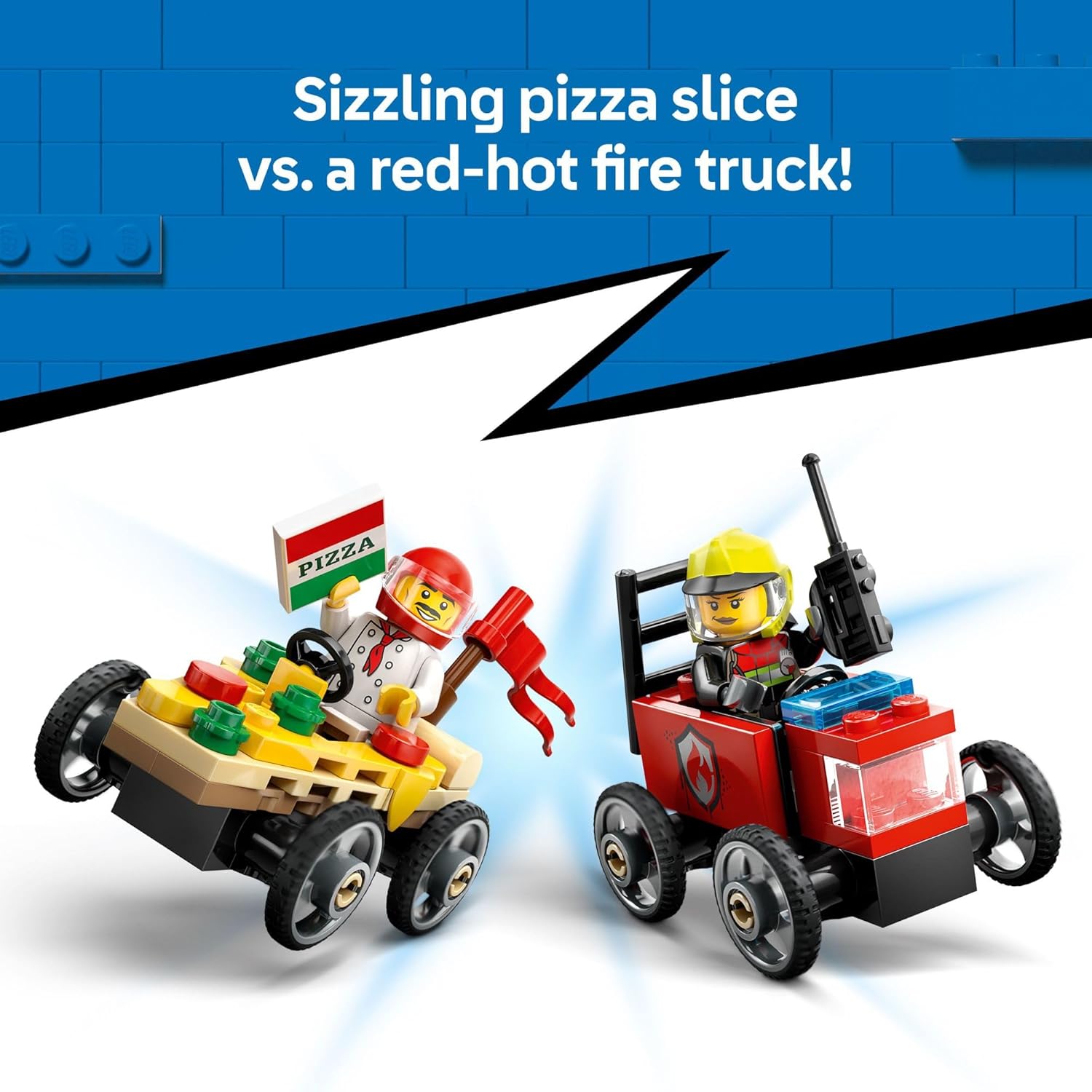 Pizza V Fire Truck Race