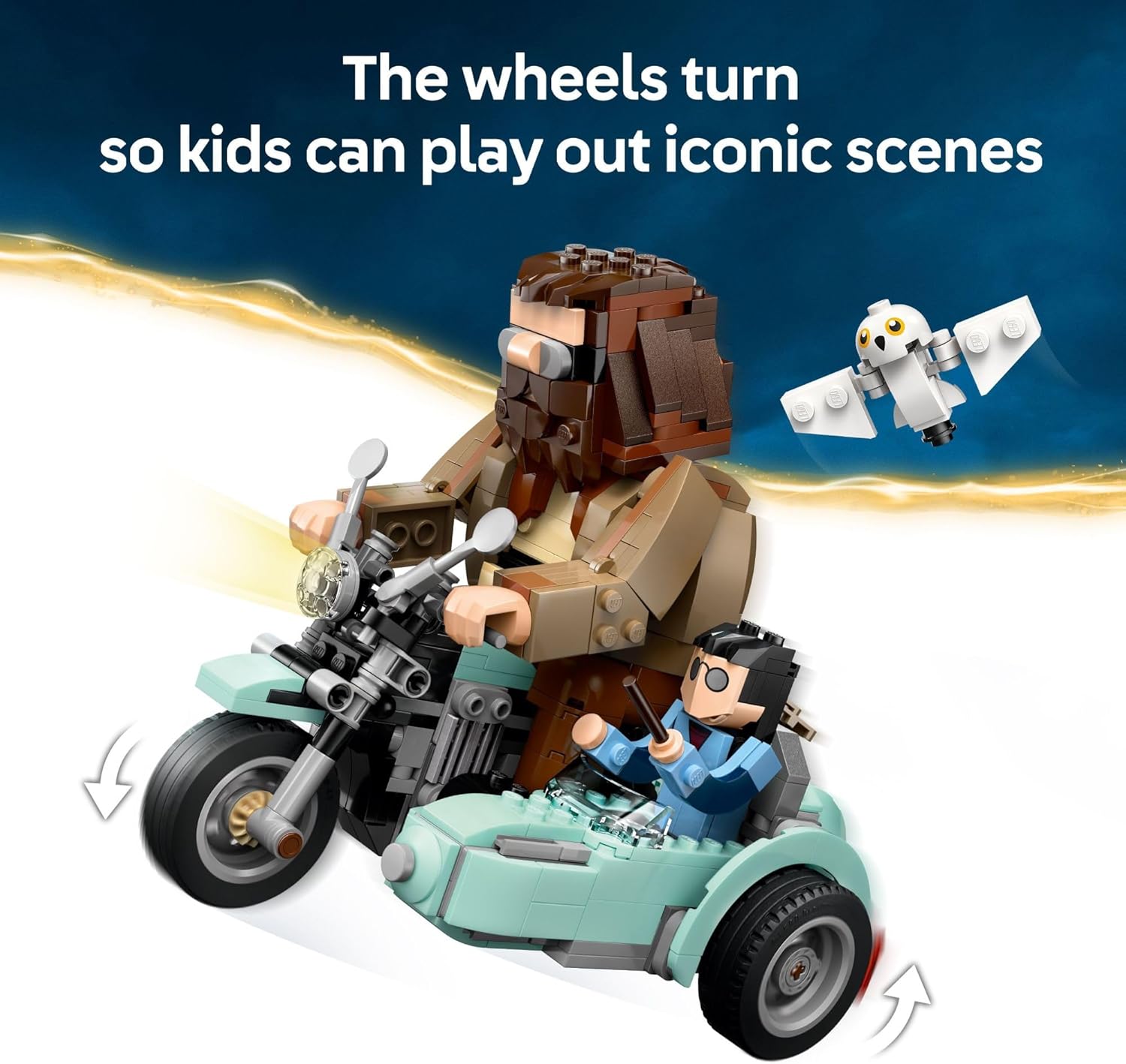 Harry Potter Hagrid  and Harry's Motorcycle Ride