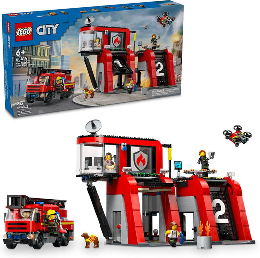 Fire Station with Truck