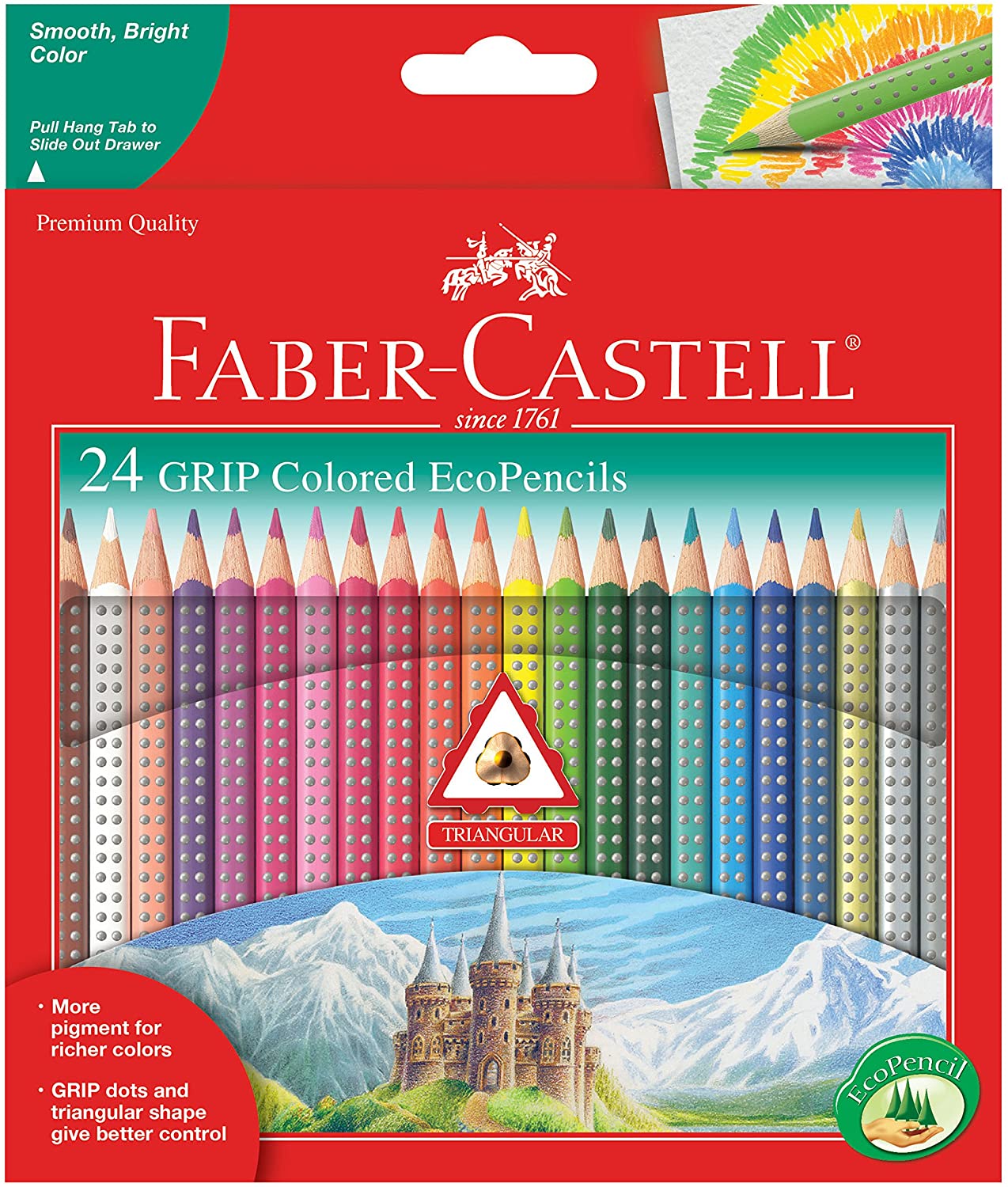 24ct Grip Clrd Ecopencils