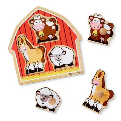 Barnyard Animal Knob Puzz