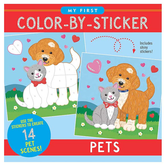 My First Color-by-Sticker Book Pets-1