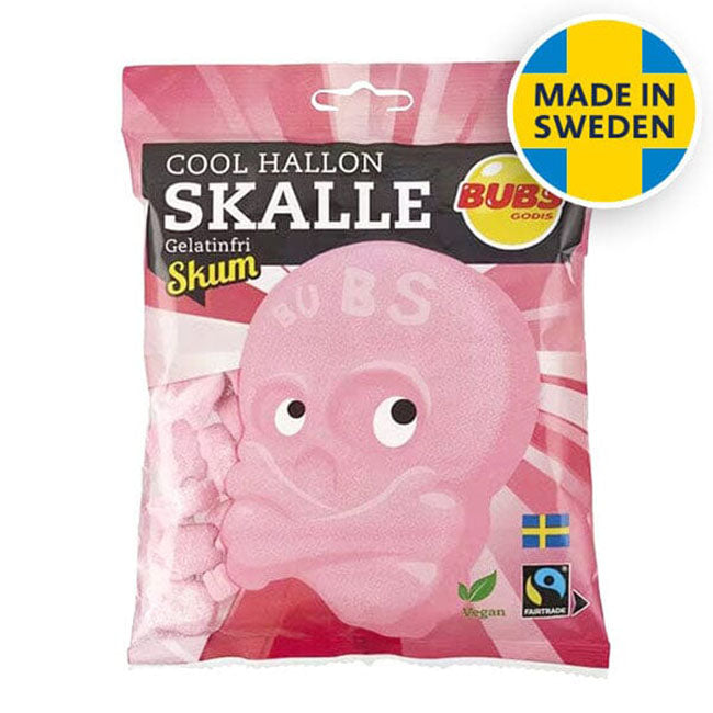 Bubs Cool Raspberry Foam Skulls